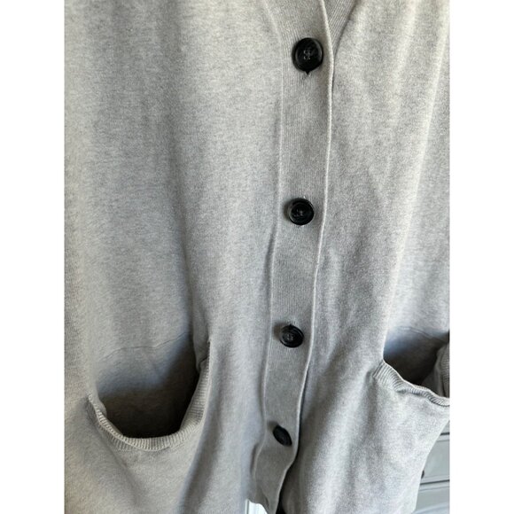 Duluth Trading Co. Women's XXL Grey Shiftless Cardigan Sweater Casual Pockets - Picture 4 of 5